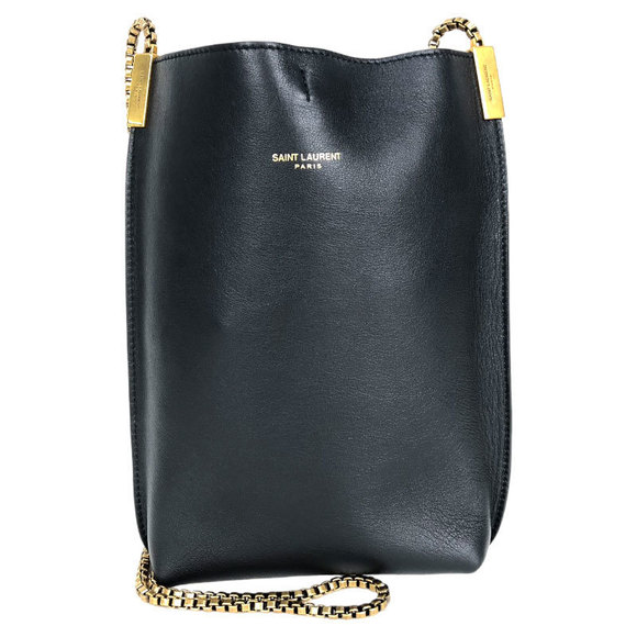 Saint Laurent Small Hobo Bag Black Shoulder Bag - Picture 1 of 7